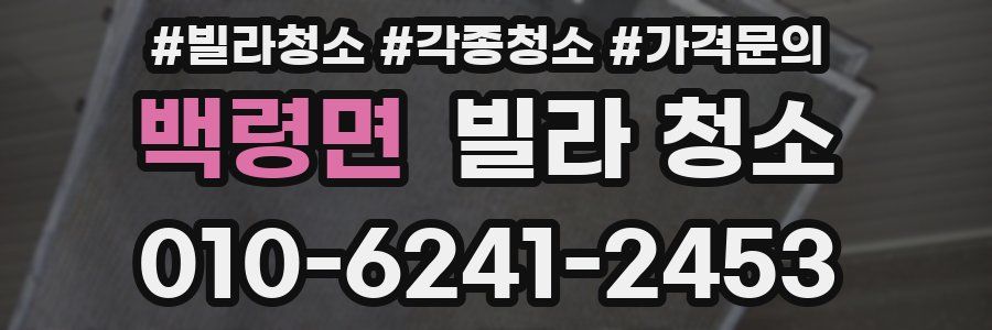 백령면 빌라 청소