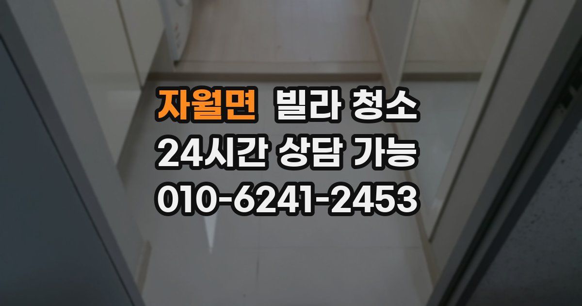 자월면 빌라 청소