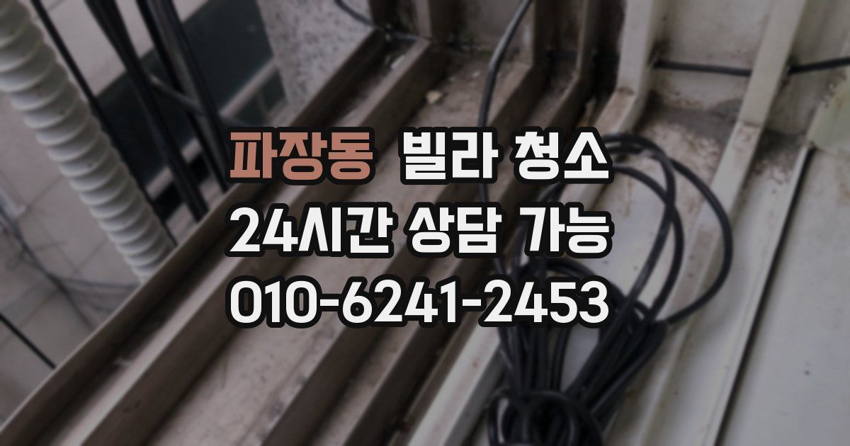 파장동 빌라 청소