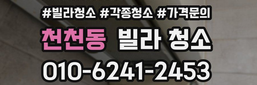 천천동 빌라 청소