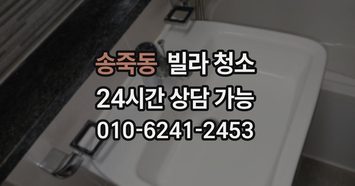 송죽동 빌라 청소