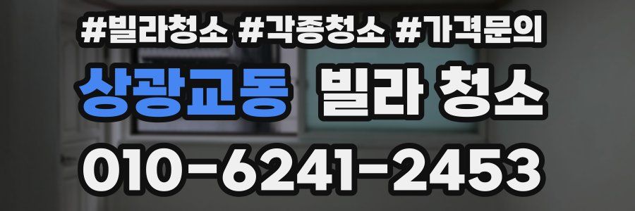 상광교동 빌라 청소