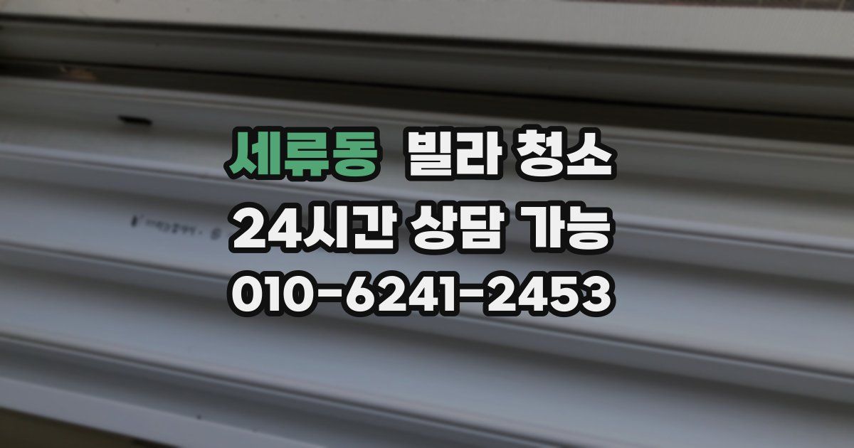 세류동 빌라 청소