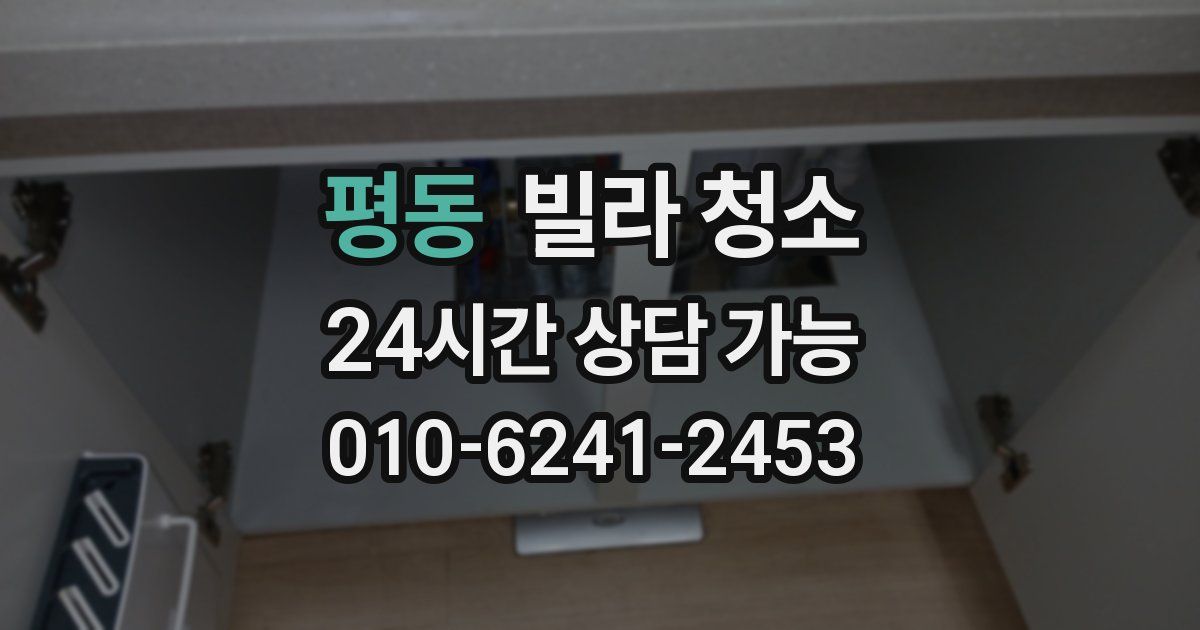 평동 빌라 청소