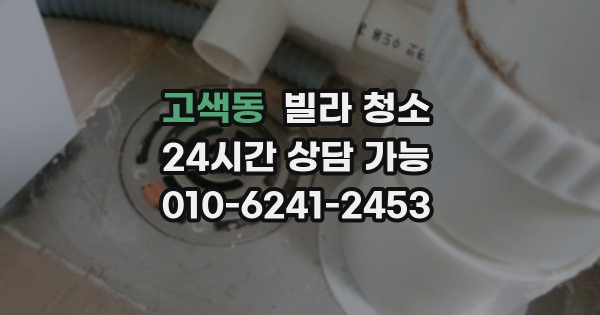 고색동 빌라 청소