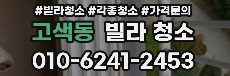 고색동 빌라 청소
