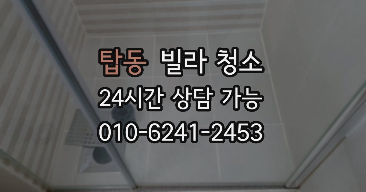 탑동 빌라 청소