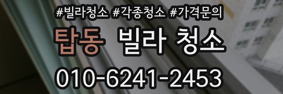 탑동 빌라 청소