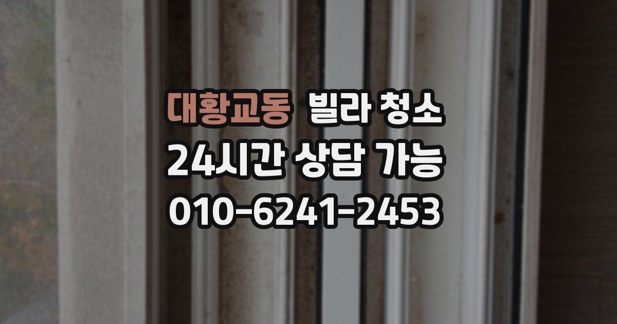 대황교동 빌라 청소