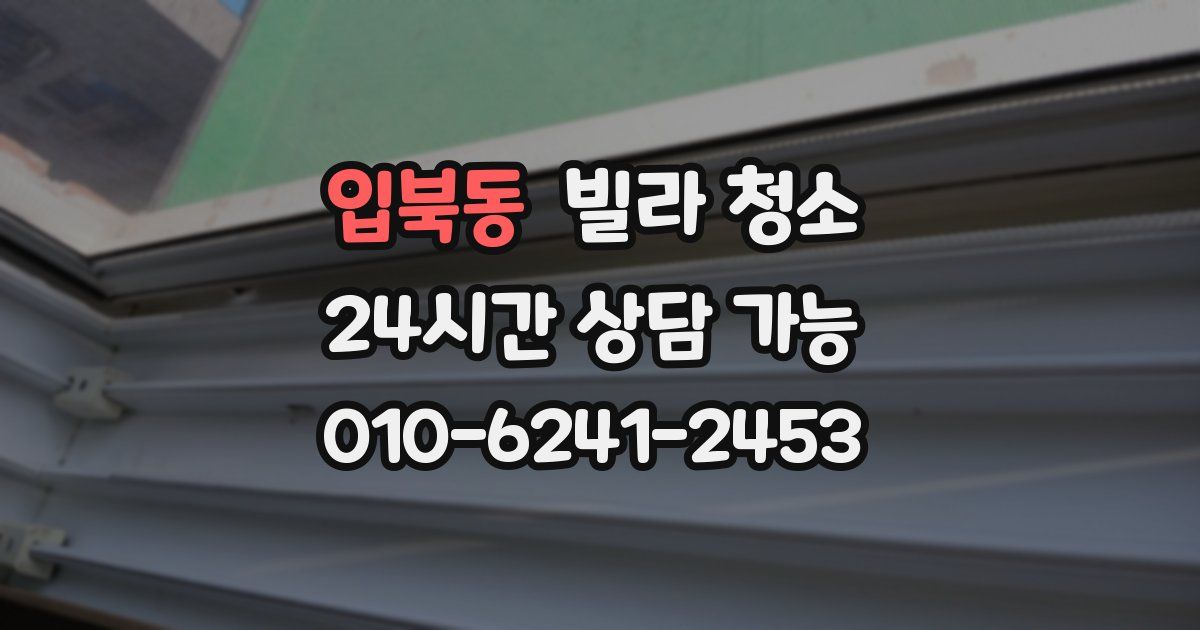 입북동 빌라 청소