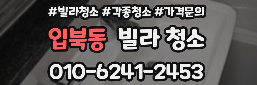 입북동 빌라 청소