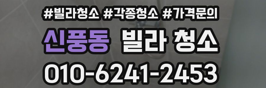 신풍동 빌라 청소