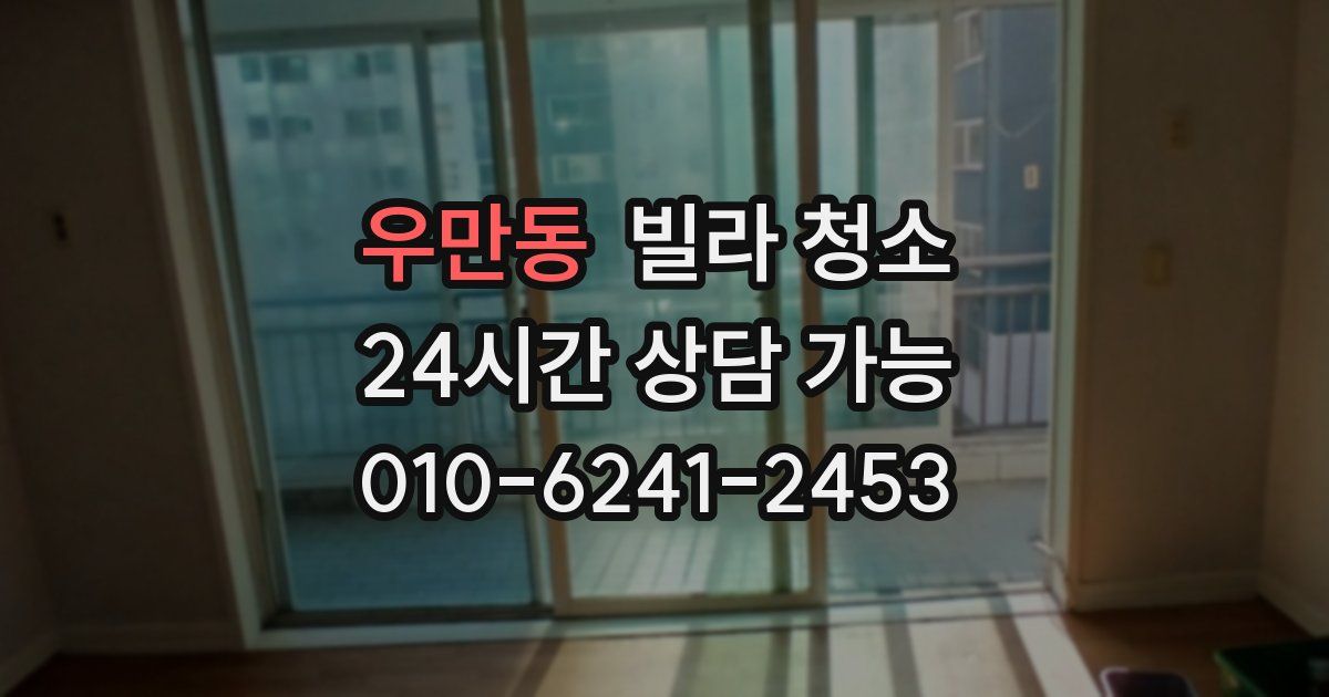 우만동 빌라 청소