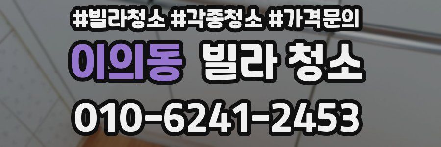 이의동 빌라 청소