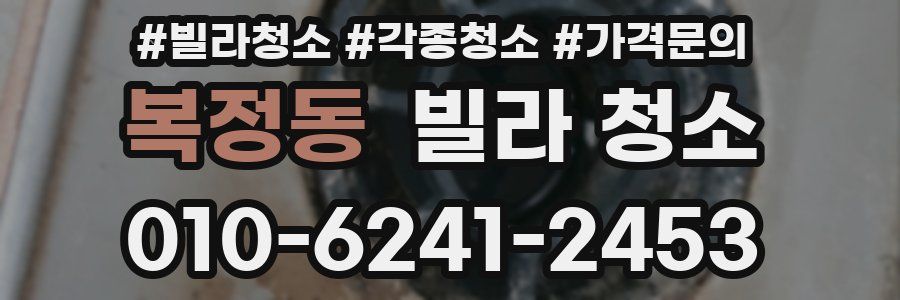 복정동 빌라 청소