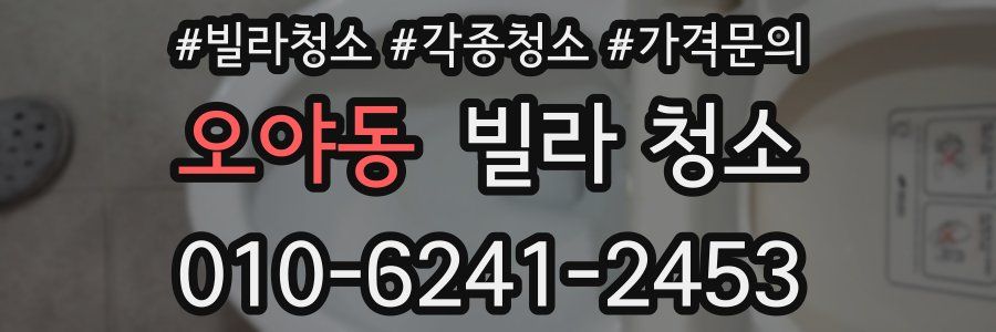 오야동 빌라 청소