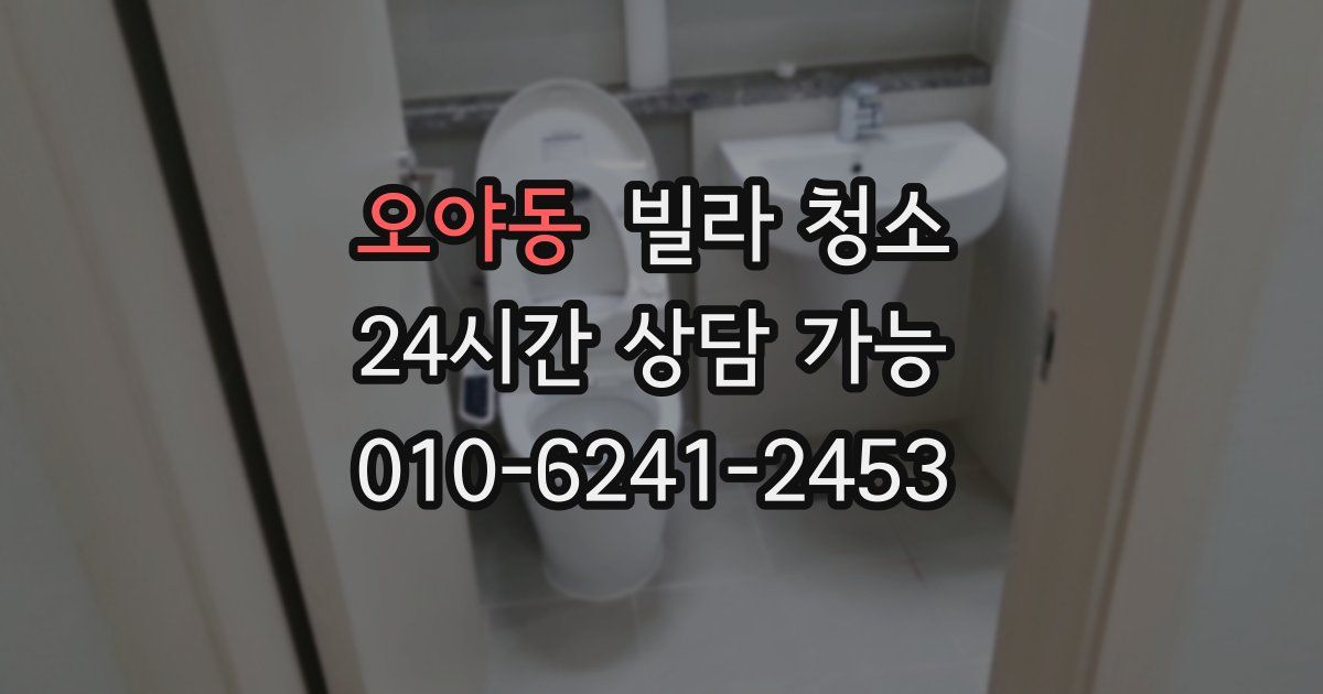 오야동 빌라 청소