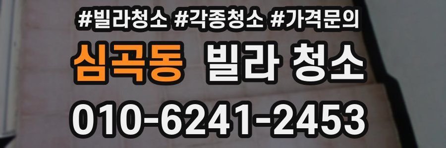 심곡동 빌라 청소