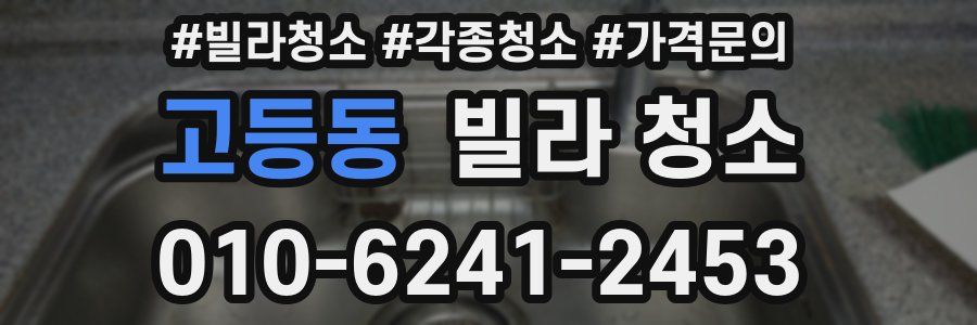 고등동 빌라 청소