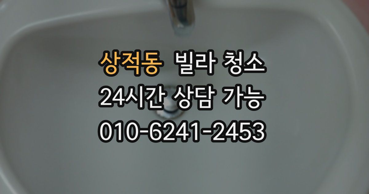 상적동 빌라 청소