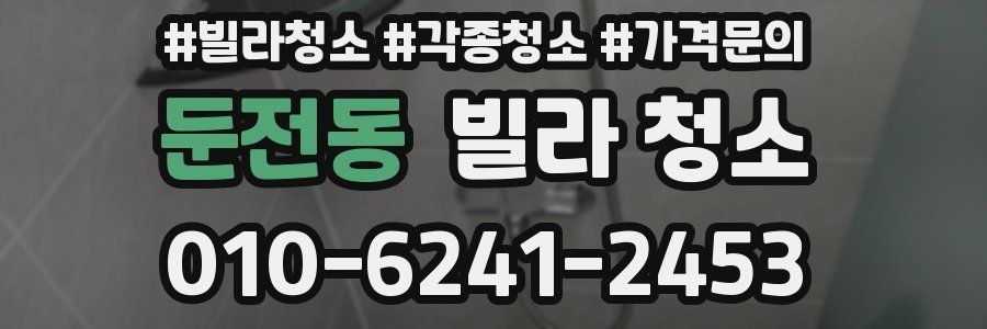 둔전동 빌라 청소