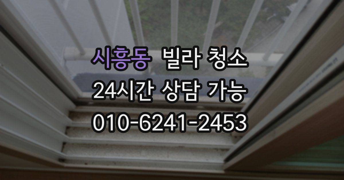 시흥동 빌라 청소