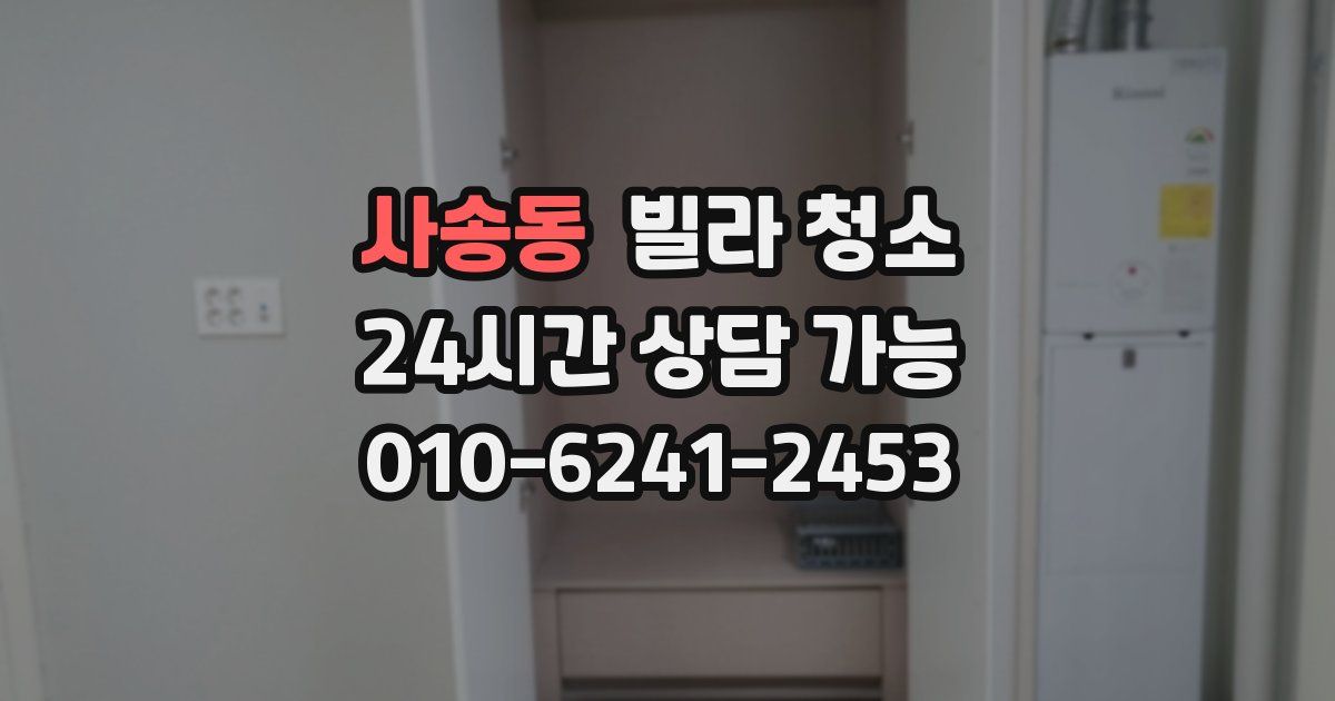 사송동 빌라 청소