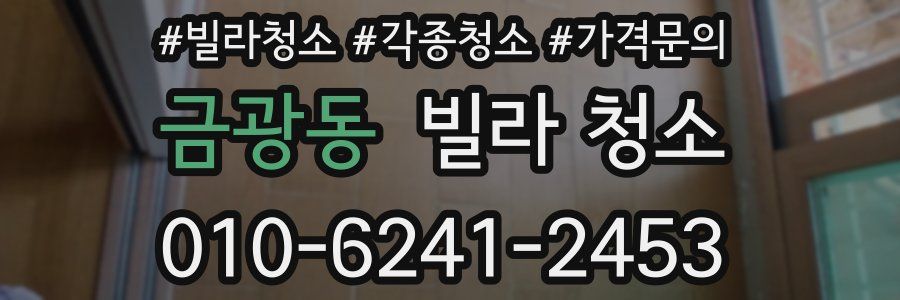 금광동 빌라 청소
