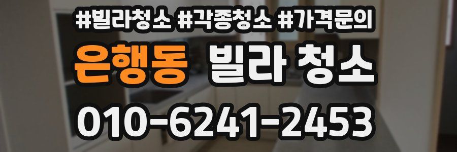 은행동 빌라 청소