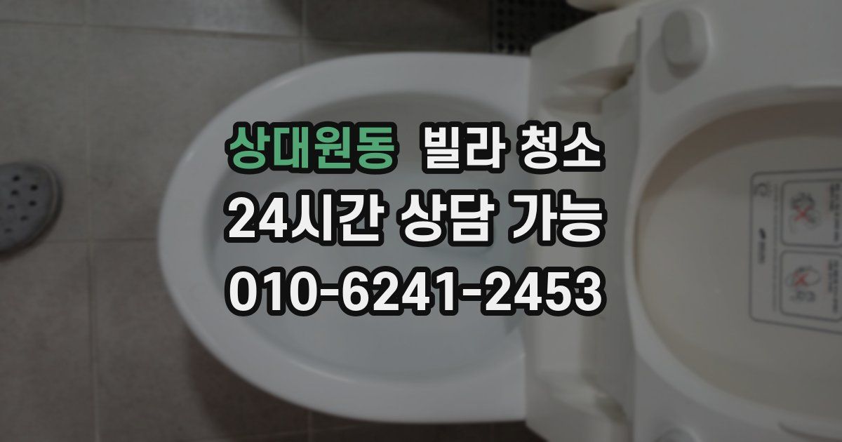 상대원동 빌라 청소