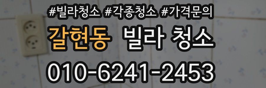 갈현동 빌라 청소