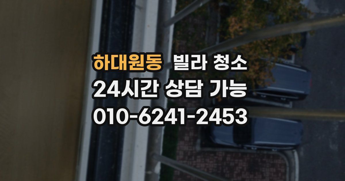 하대원동 빌라 청소