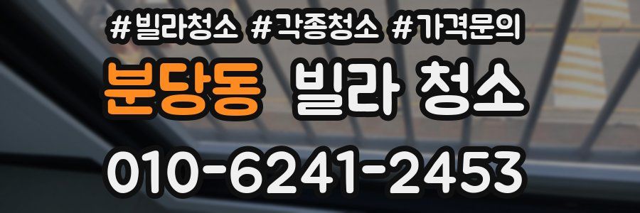 분당동 빌라 청소