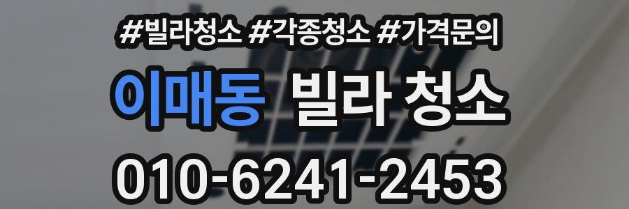 이매동 빌라 청소