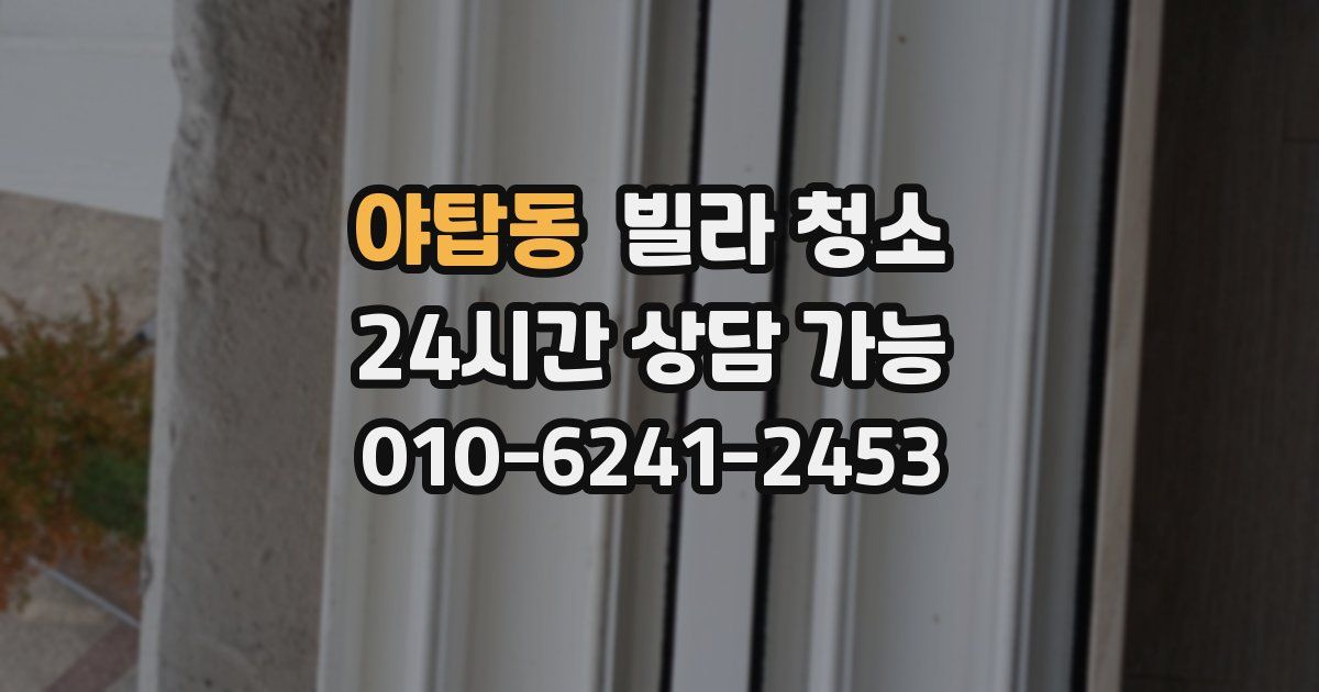 야탑동 빌라 청소