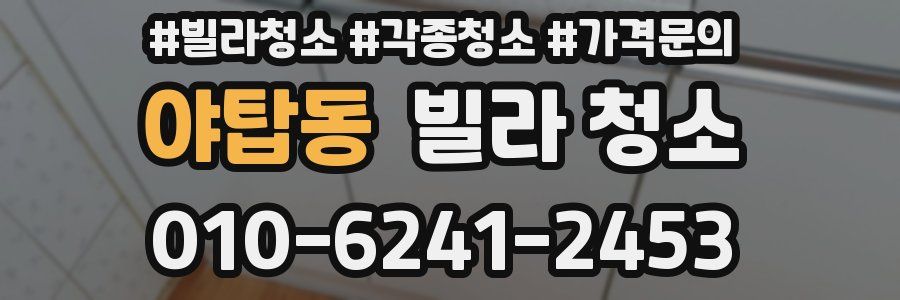 야탑동 빌라 청소