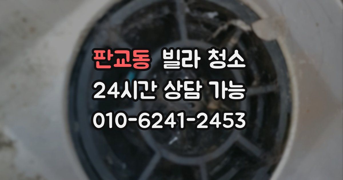 판교동 빌라 청소