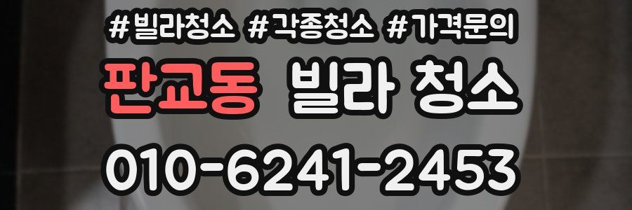 판교동 빌라 청소