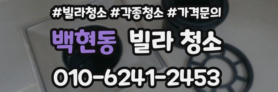 백현동 빌라 청소