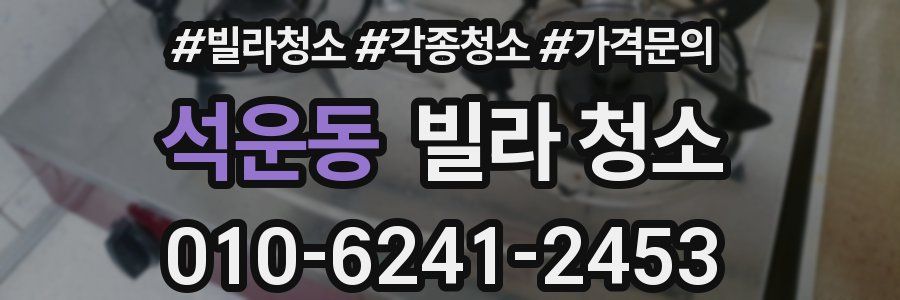 석운동 빌라 청소