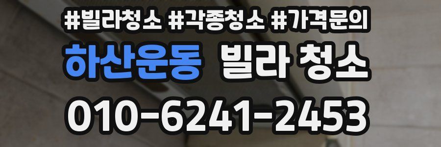 하산운동 빌라 청소