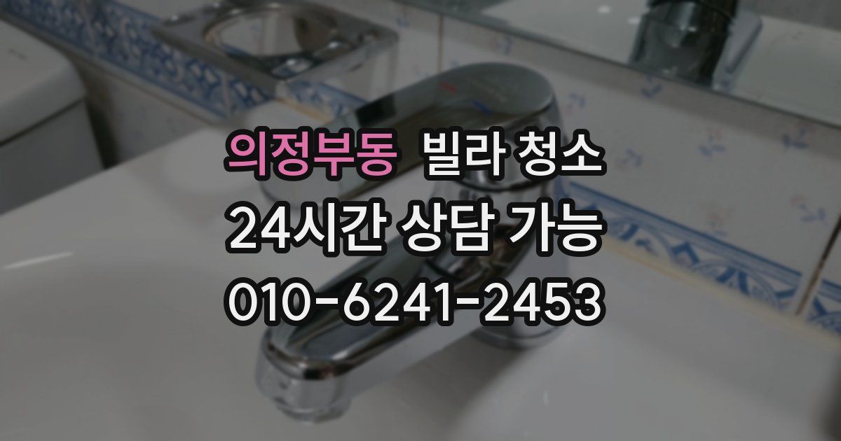 의정부동 빌라 청소