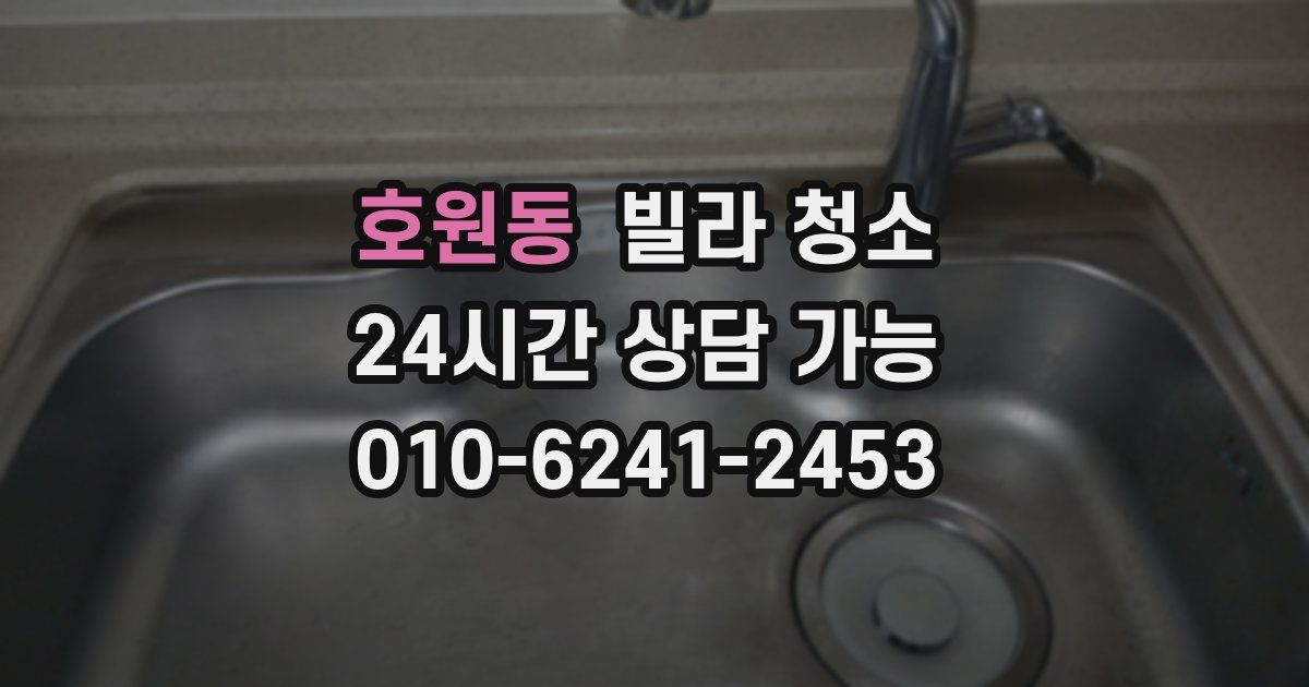 호원동 빌라 청소