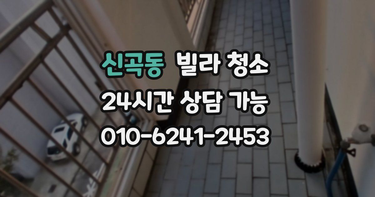 신곡동 빌라 청소