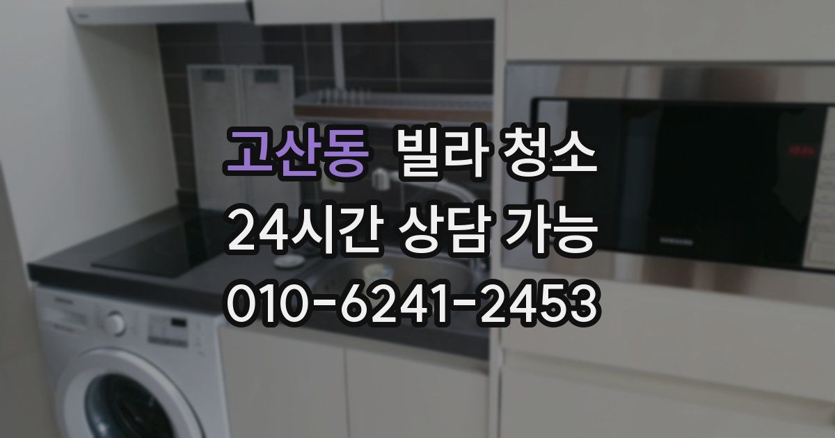 고산동 빌라 청소