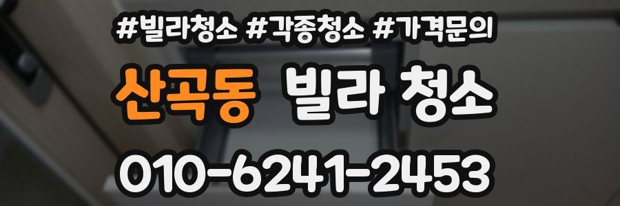 산곡동 빌라 청소