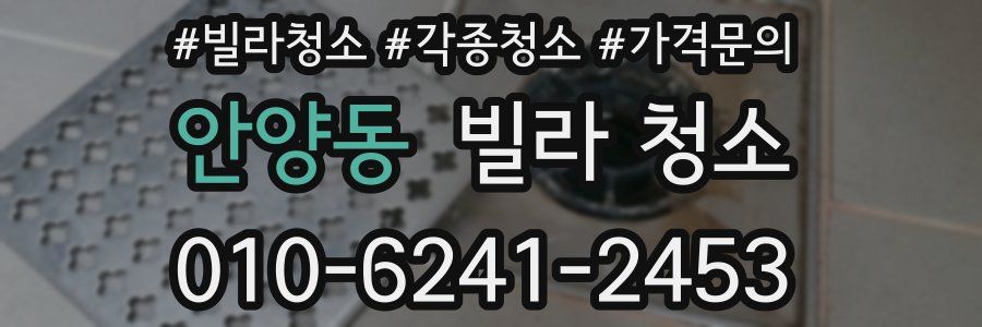 안양동 빌라 청소