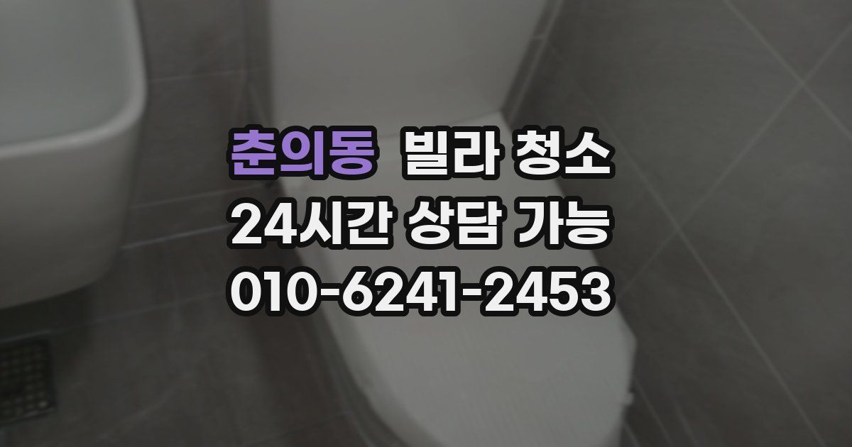 춘의동 빌라 청소