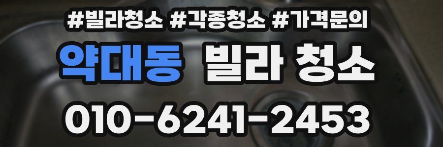 약대동 빌라 청소