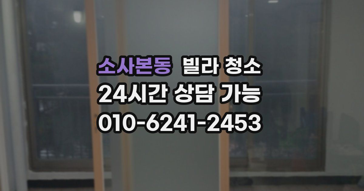 소사본동 빌라 청소